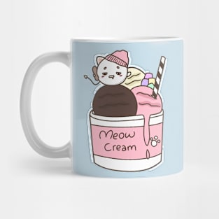 Meow cream Mug